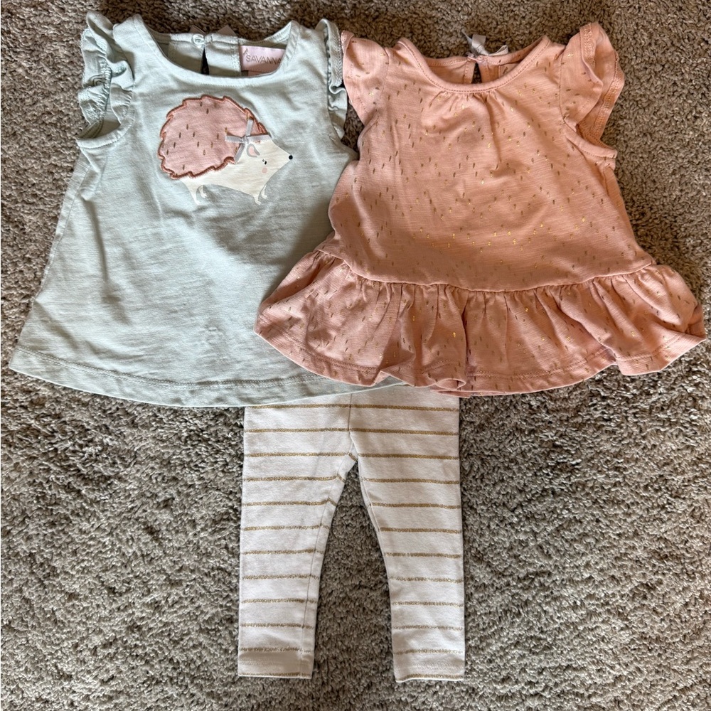 Savannah Mint Green Baby Outfit